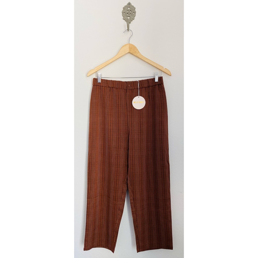 SOLD Wild Honey 🍂 Fall Plaid High Waisted Pants NWT - Picture 2 of 15